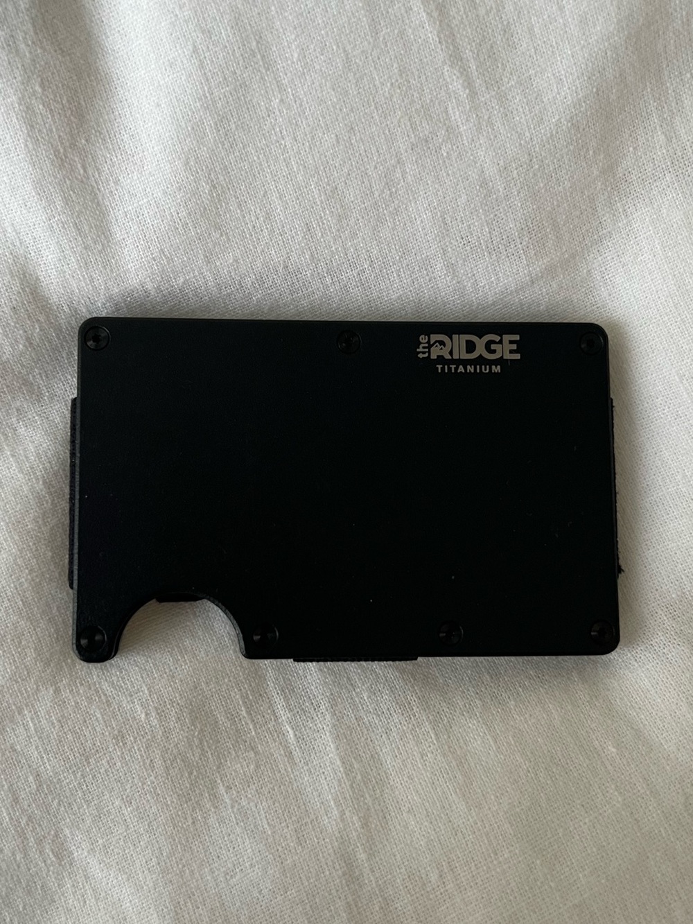 Ridge Wallet (Matte Black Titanium)